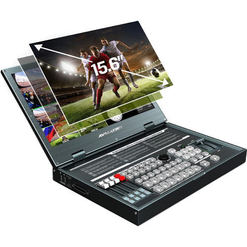 AVMATRIX-PVS0615-Portable-6-Channel-Video-Switcher-with-15-6"-LCD-Monitor-سوییچر-تصویر
